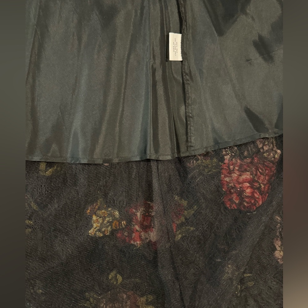 Rickie Freeman for Teri Jon Women’s black floral print skirt size 12 - Picture 12 of 12